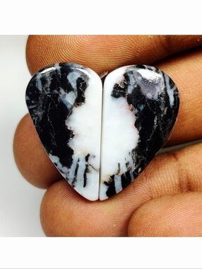 24.37 Ct Natural Zebra Jasper Fancy Pair